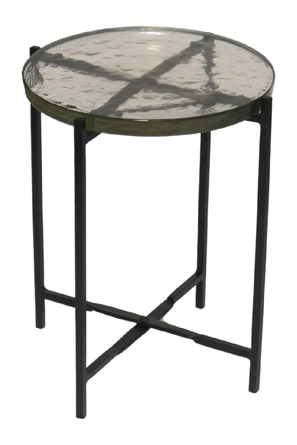 Round Glass Side Table | OROA Burrow | Oroa.com