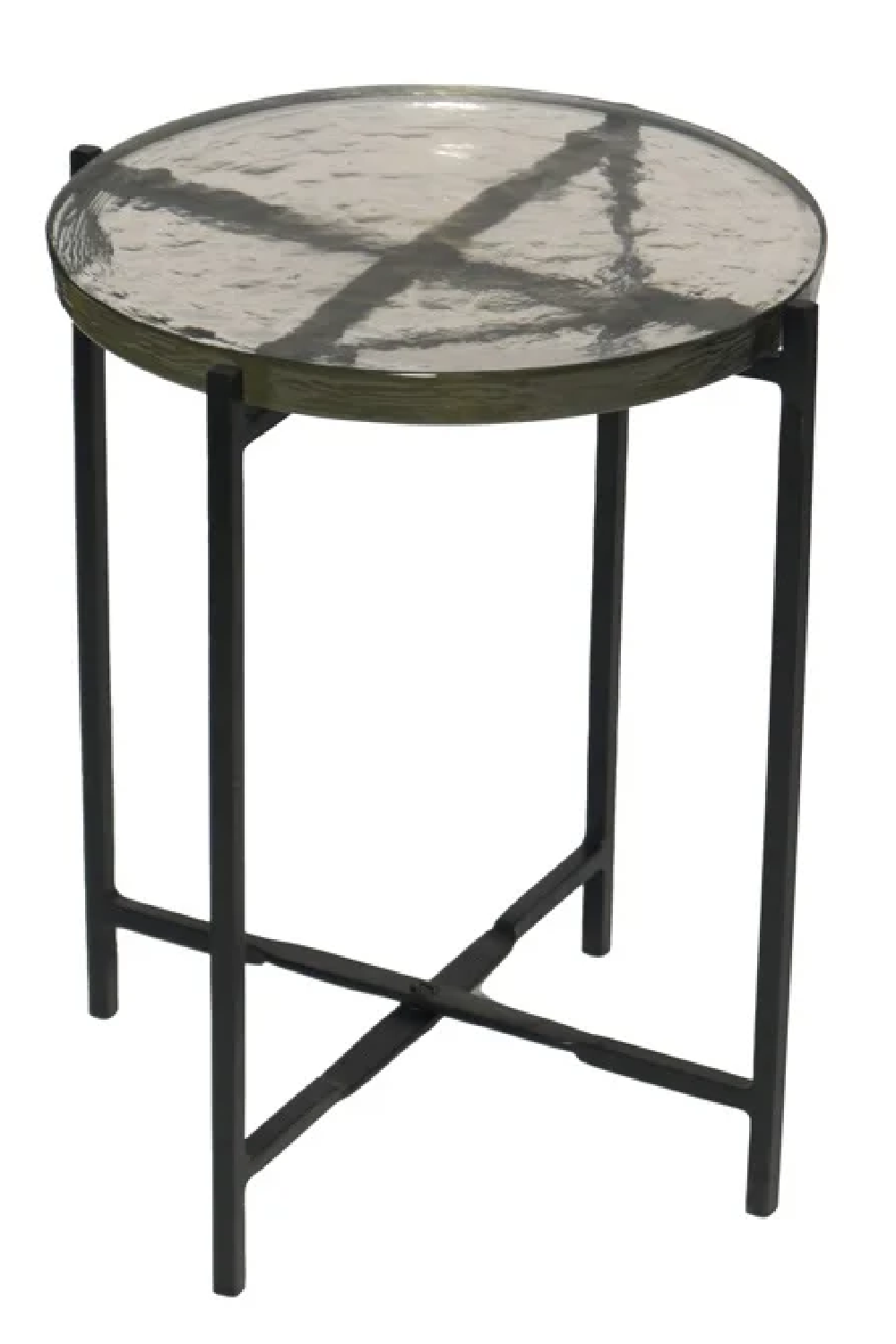 Round Glass Side Table | OROA Burrow | Oroa.com