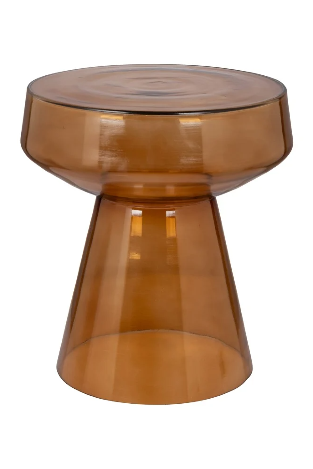 Brown Glass Side Table | OROA Bowen  | Oroa.com