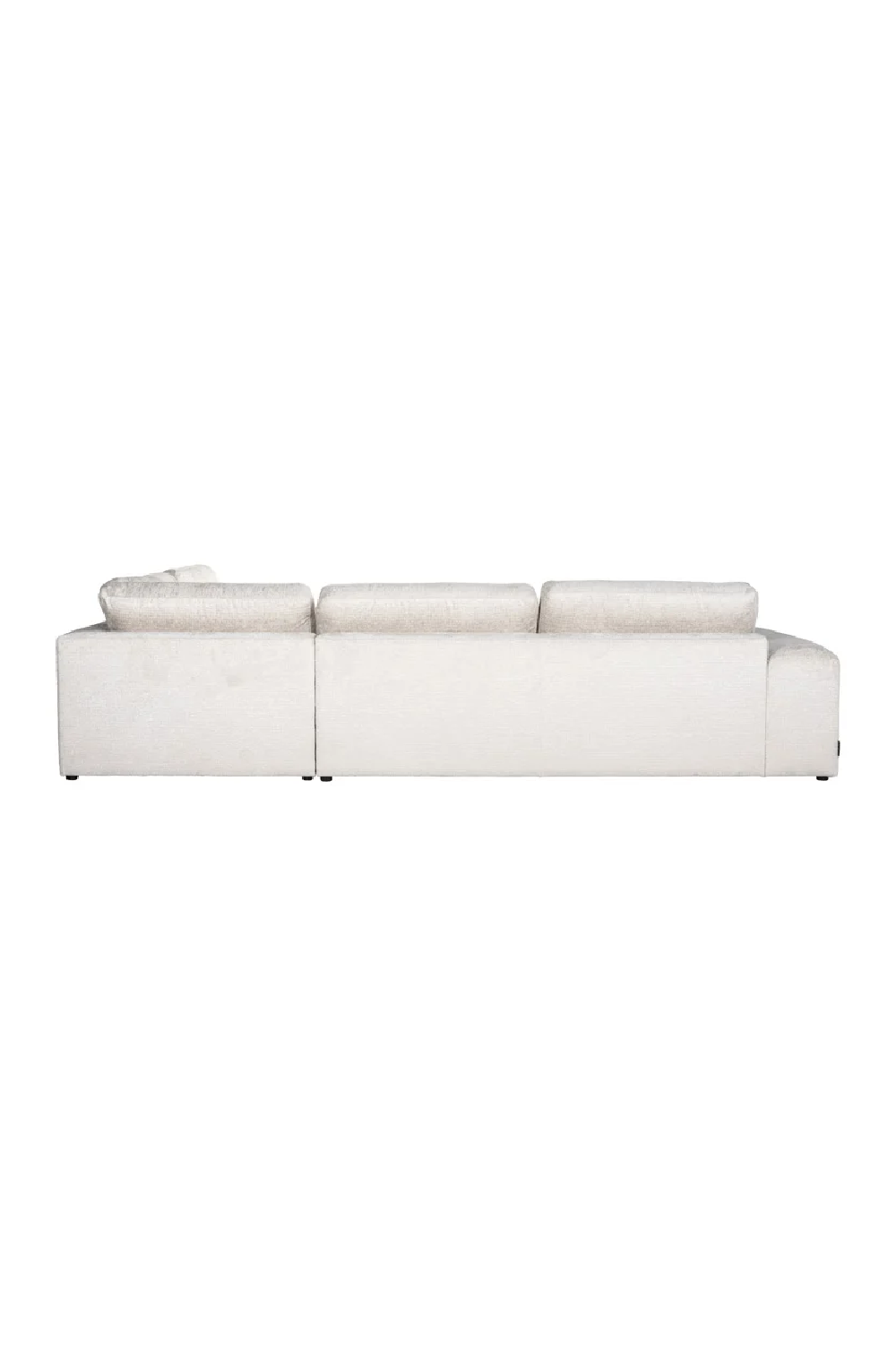 Cream 3-Seater Sofa with Ottoman | OROA Lund | Oroa.com