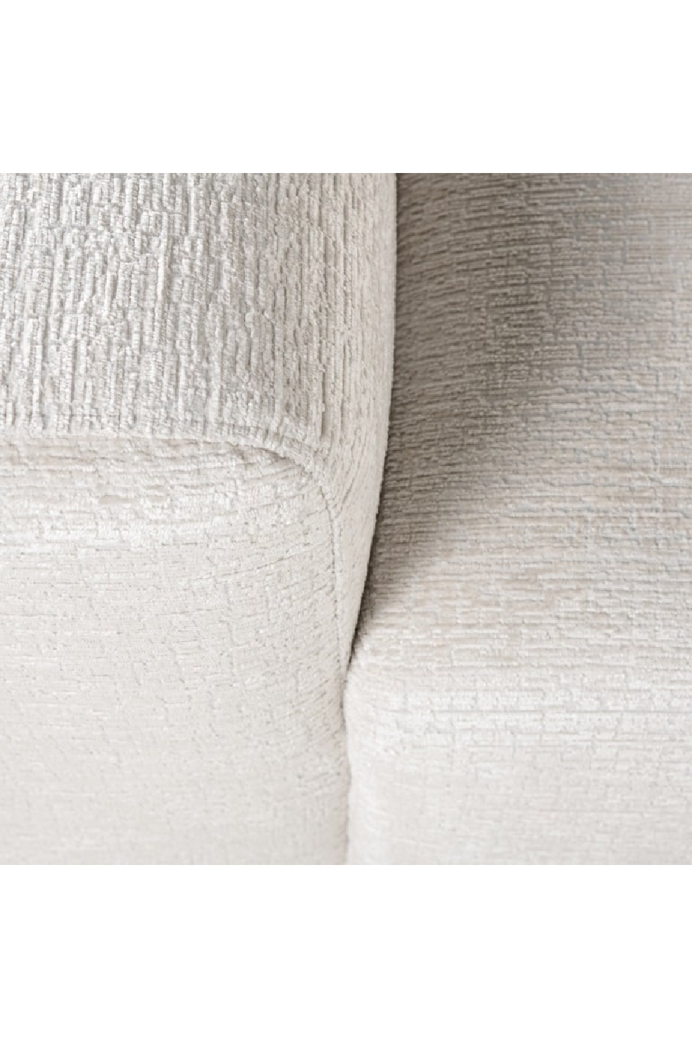 Cream 3-Seater Sofa with Ottoman | OROA Lund | Oroa.com