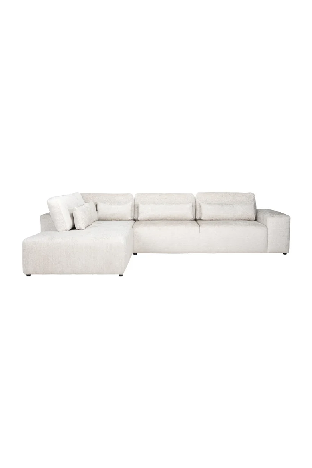 Cream 3-Seater Sofa with Ottoman | OROA Lund | Oroa.com