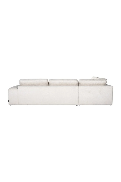 Cream 3-Seater Sofa with Ottoman | OROA Lund | Oroa.com