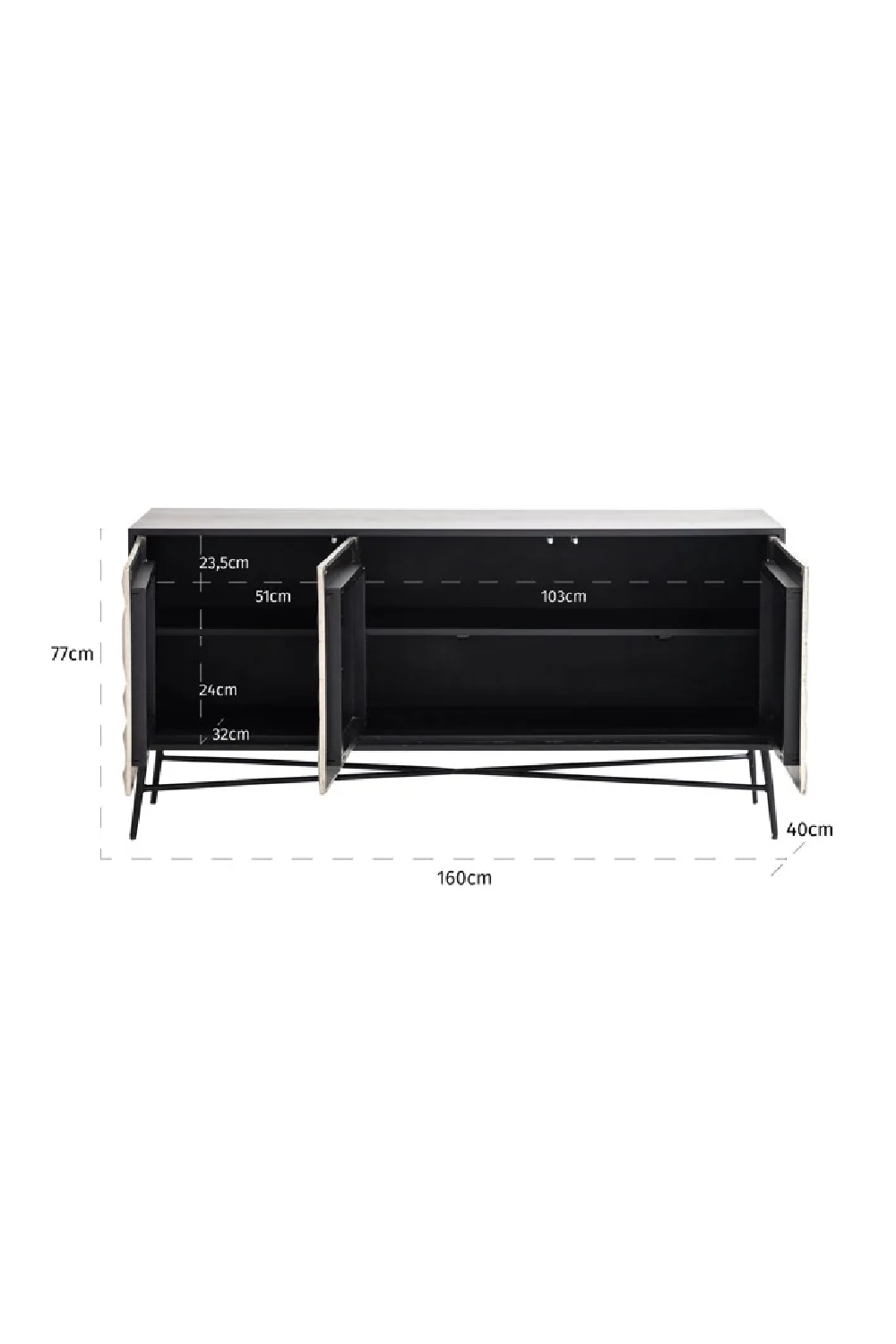 Faceted Modern Sideboard | OROATetro | Oroa.com 