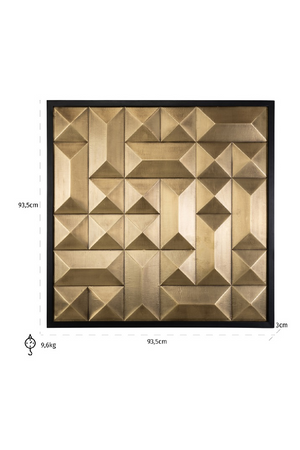 Gold Faceted Wall Art | Richmond Interiors Tetro | Oroa.com