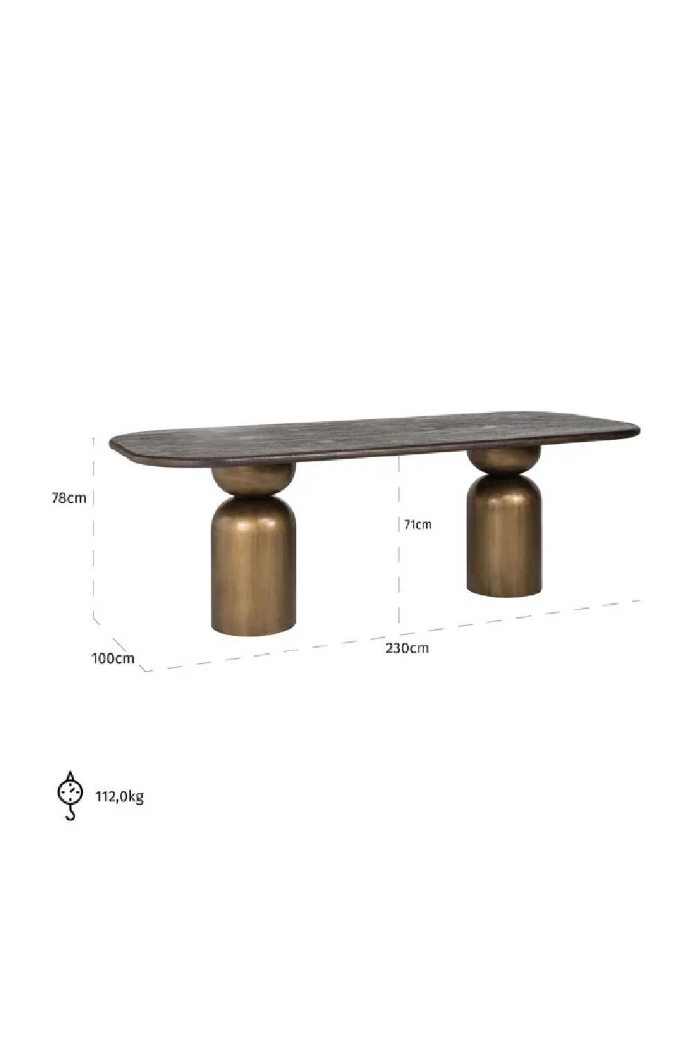 Acacia Modern Dining Table | OROA Cavo | Oroa.com