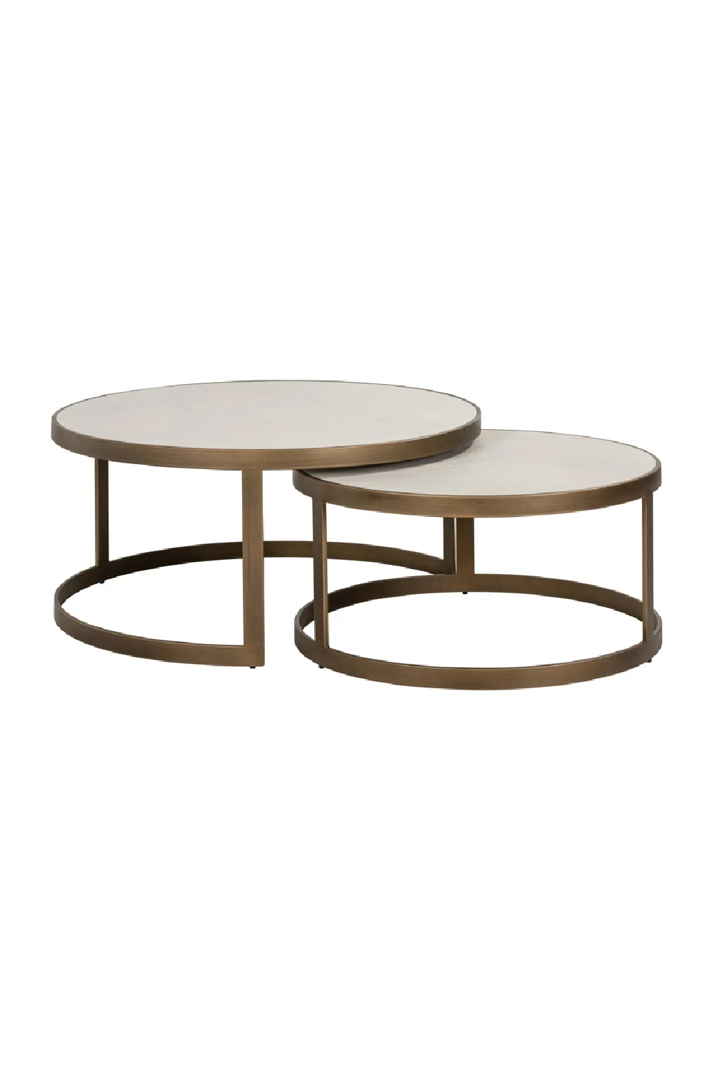 Round Nesting Coffee Table | OROA Whitebone | Oroa.com