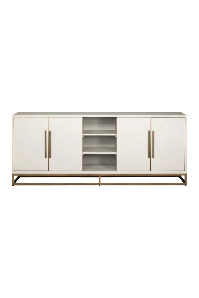 Oak 4-Door Sideboard | Richmond Interiors Whitebone | Oroa.com