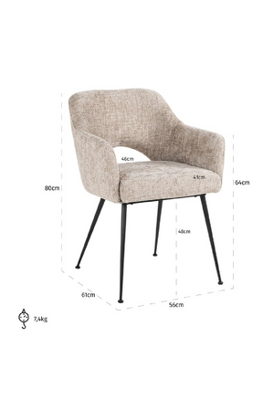 Cut-Out Dining Armchair | Richmond Interiors Jenthe | Oroa.com