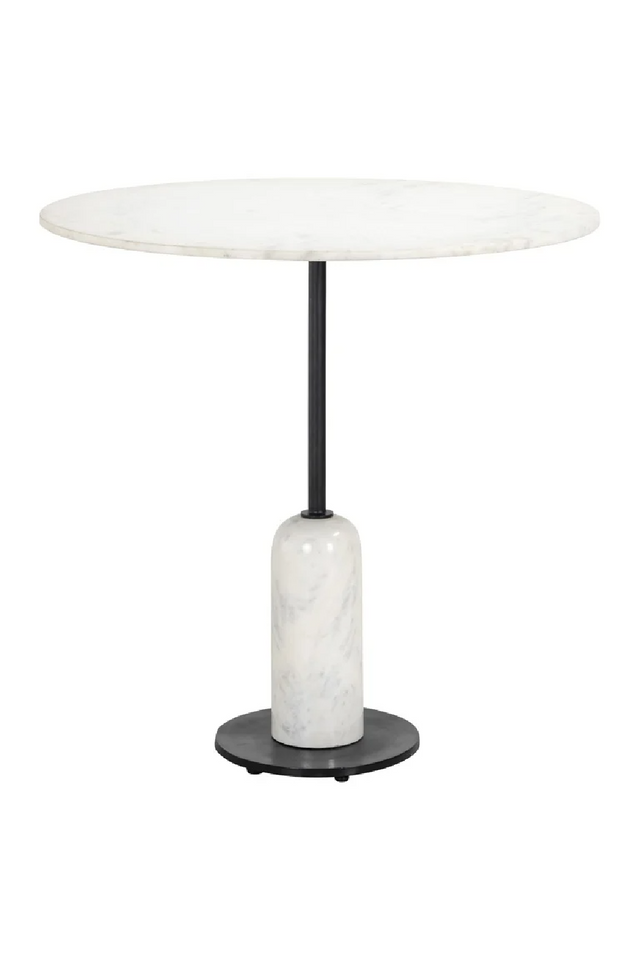 White Marble Pedestal Dining Table | Richmond Interiors Jagger | Oroa.com