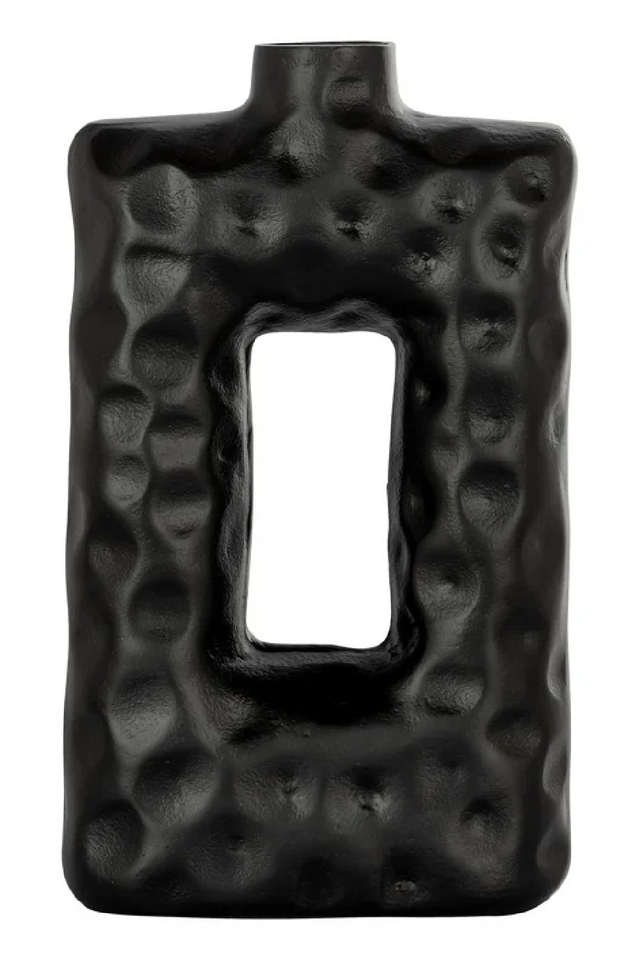 Black Aluminium Rustic Vase | Richmond Interiors Alain | Oroa.com