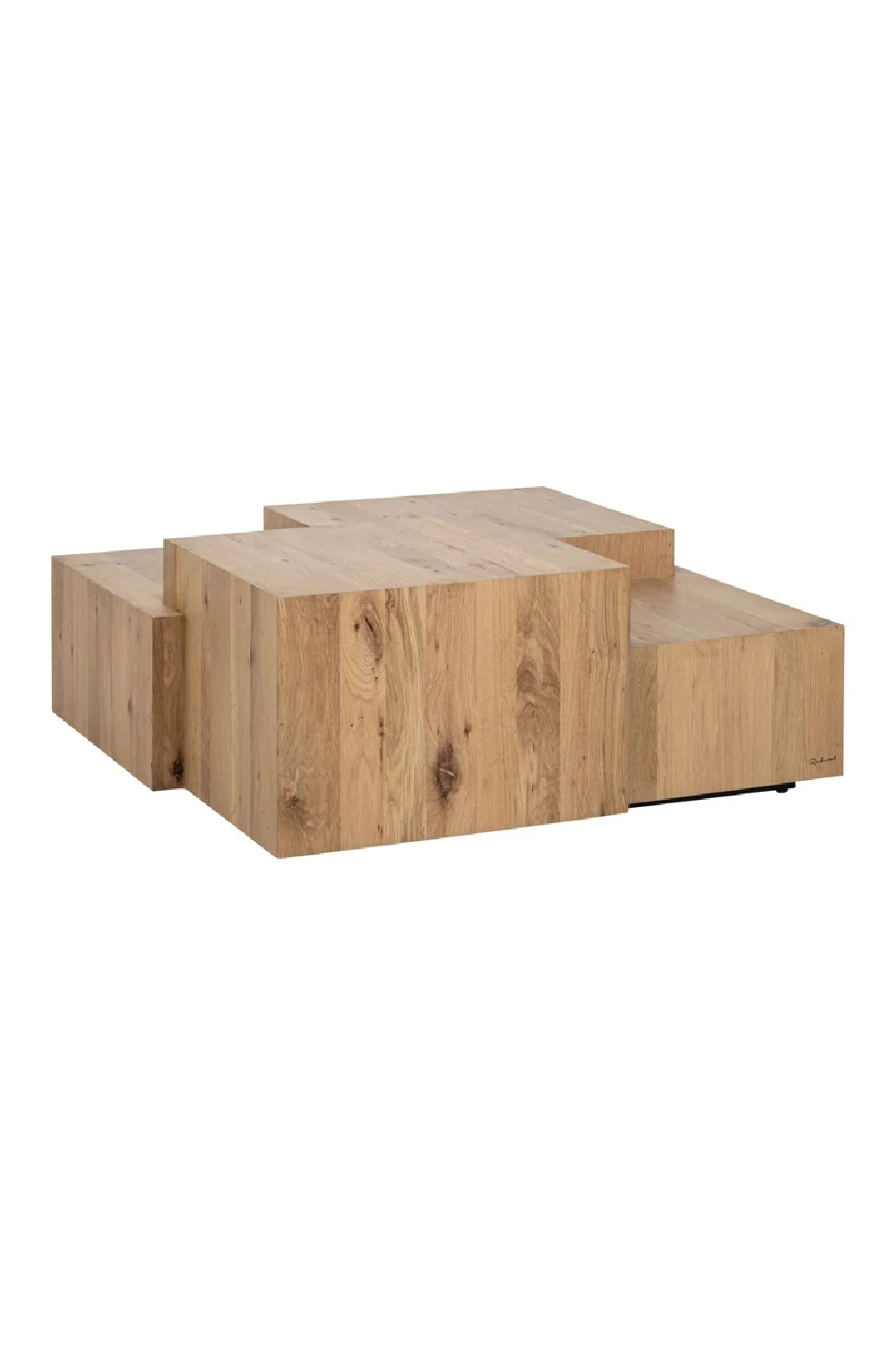 Oak Geometrical Coffee Table | Richmond Interiors Lennox | Oroa.com