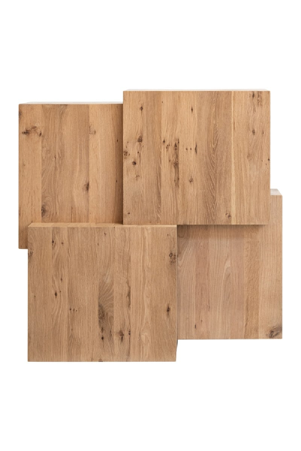 Oak Geometrical Coffee Table | Richmond Interiors Lennox | Oroa.com