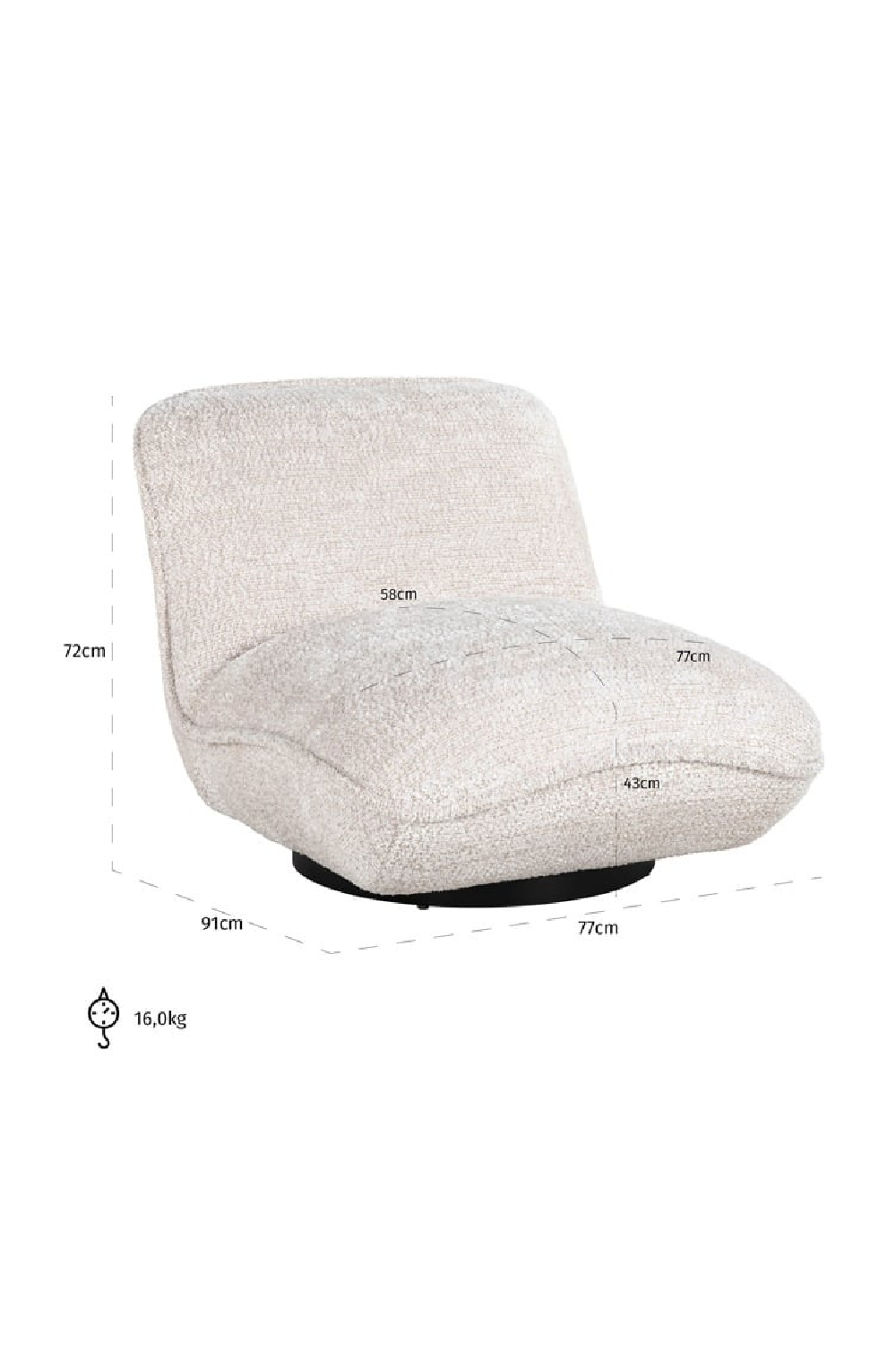 Cushioned Easy Chair | OROA Ophelia | Oroa.com