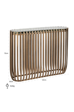 Glass Modern Console Table | Richmond Interiors Volante | Oroa.com