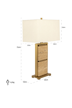 Marble Modern Table Lamp | Richmond Interiors Meyra | Oroa.com