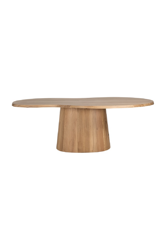 Oak Organic-Shaped Dining Table | Richmond Interiors Riva | Oroa.com
