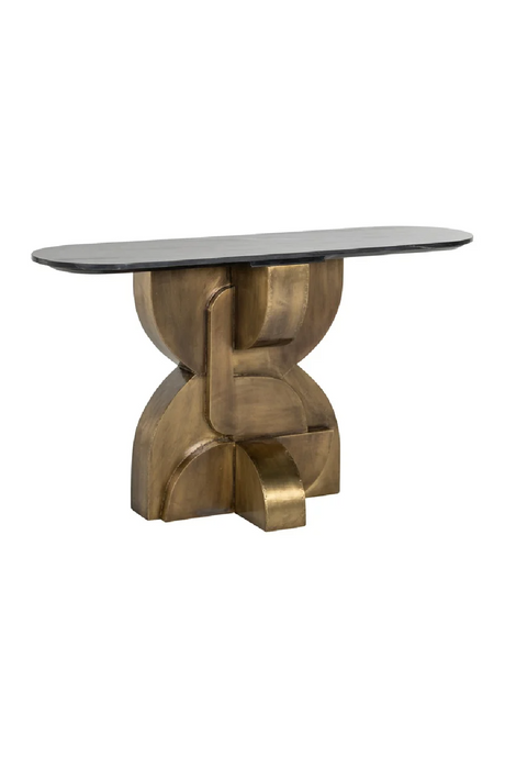 Marble Art Deco Console Table | Richmond Interiors Maddox | Oroa.com