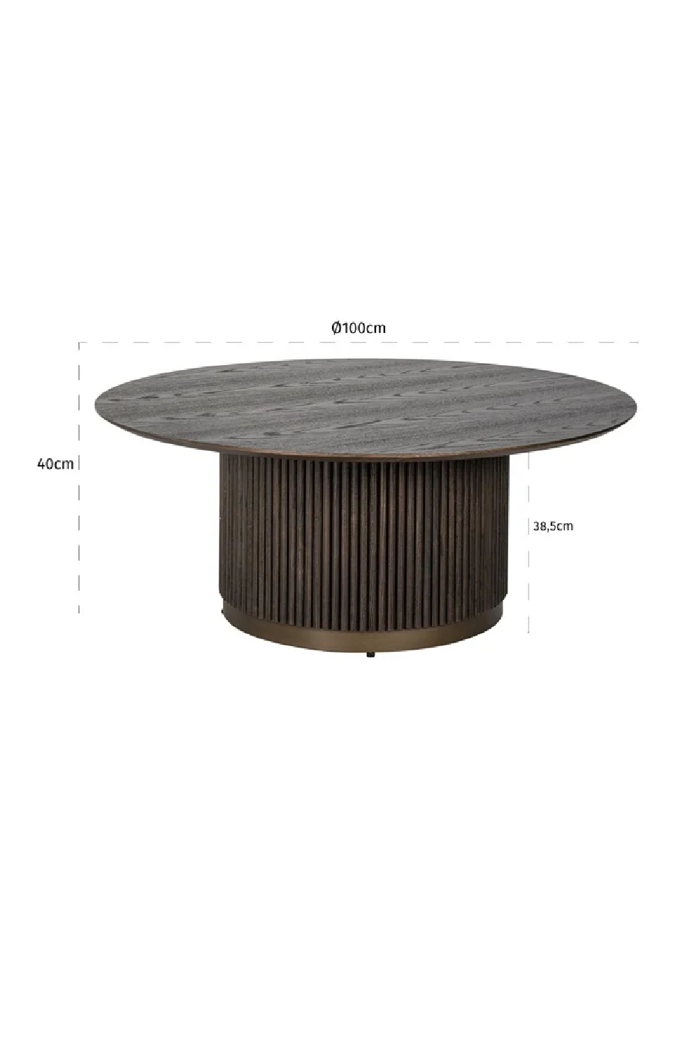 Round Wooden Coffee Table | Richmond Interiors Luxor | Oroa.com