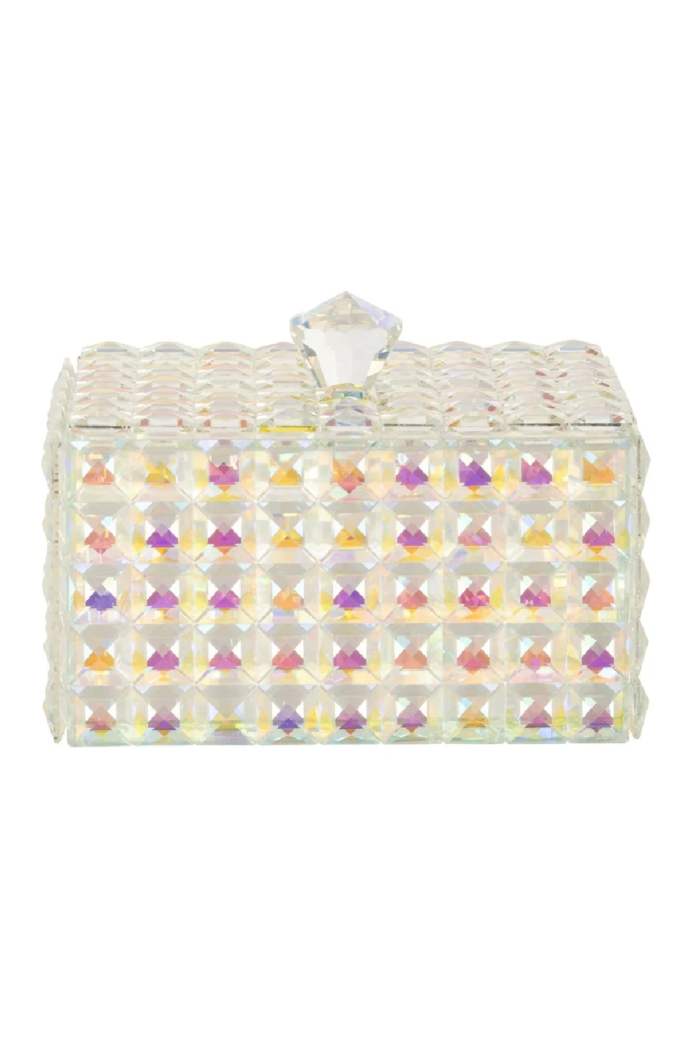 Faceted Crystal Jewelry Box | OROA Rainbow | Oroa.com