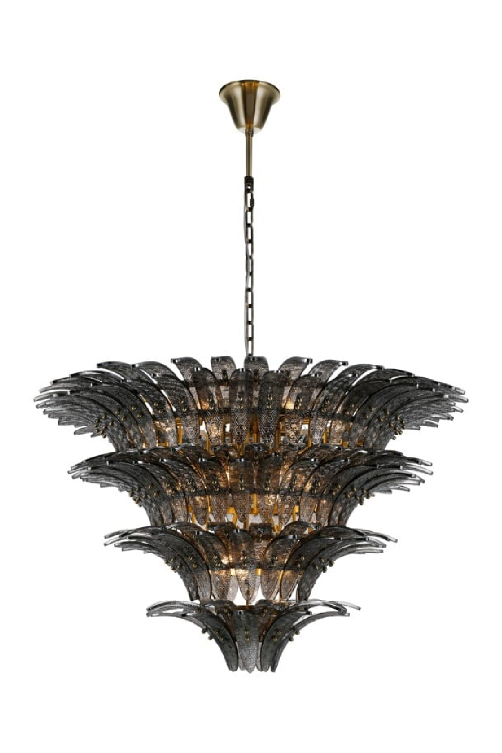 Dark Gray Glass Hanging Lamp | OROA Cyrah | Oroa.com
