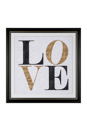 Framed LOVE Wall Art | Richmond Interiors Amour | Oroa.com