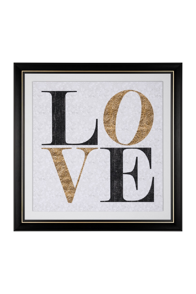 Framed LOVE Wall Art | Richmond Interiors Amour | Oroa.com