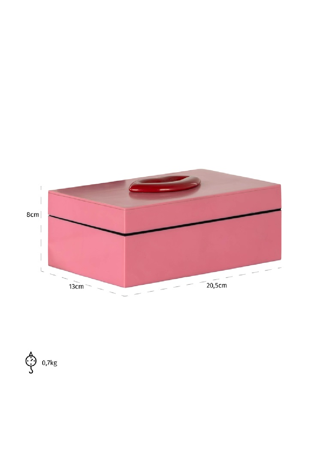 Pink Decorative Jewelry Box | OROA Charis | Oroa.com