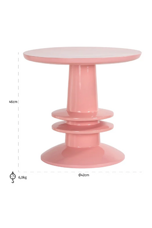Pink Pedestal Side Table | Richmond Interiors Josy | Oroa.com