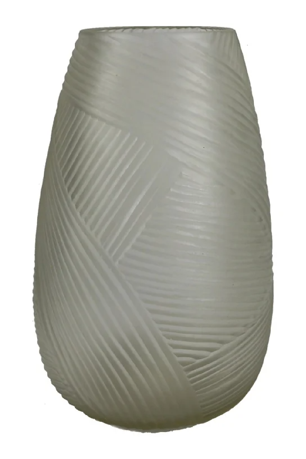 Gray Glass Elongated Vase | OROA Mika | Oroa.com