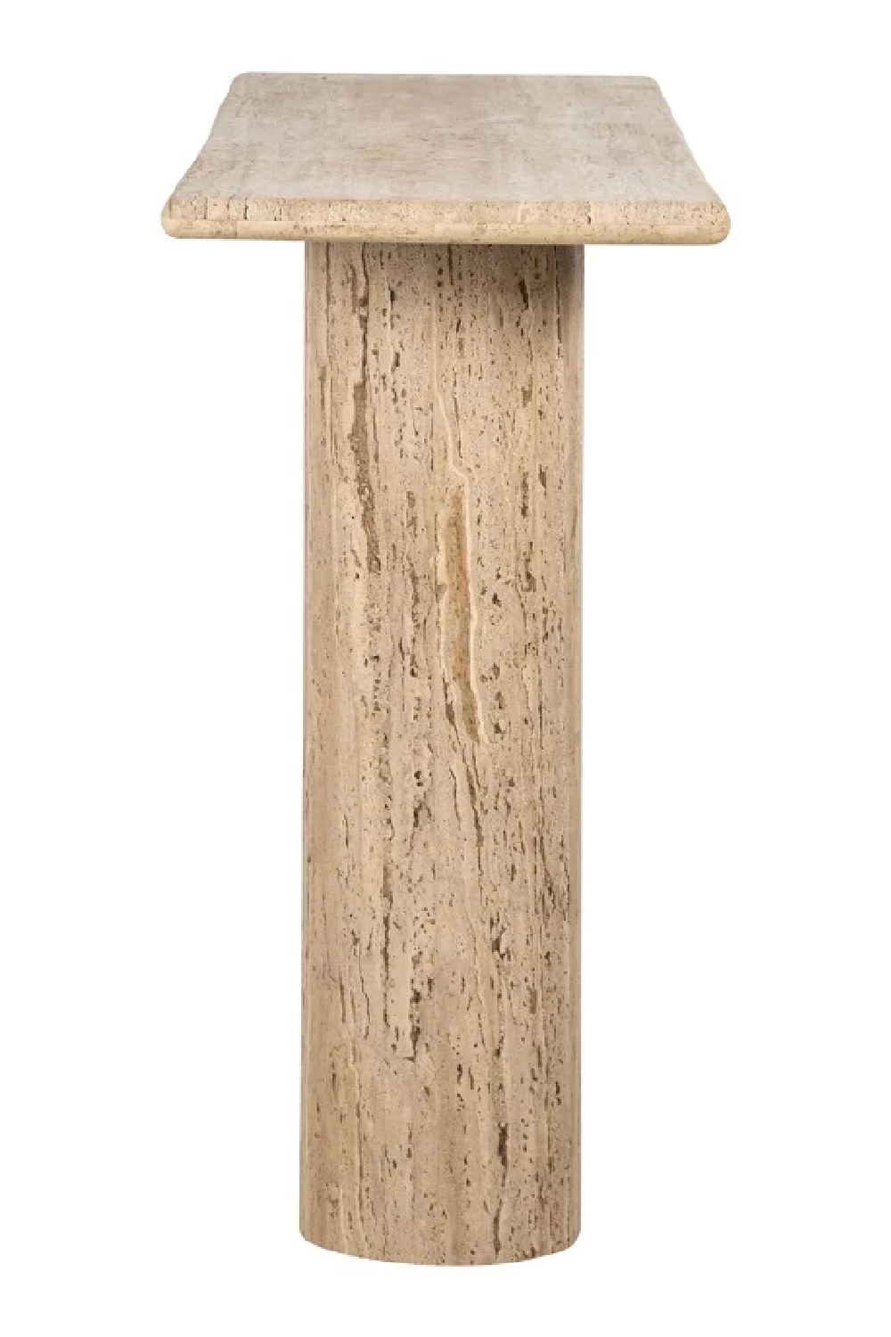 Cream Travertine Console Table | Richmond Interiors Hampton | Oroa.com
