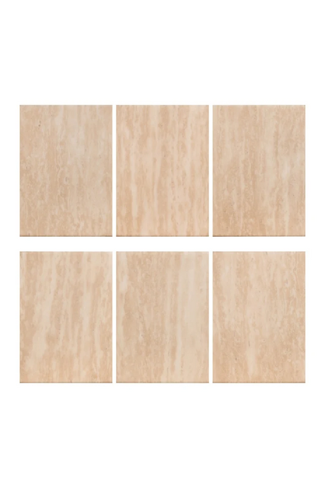 Geometrical Travertine Coffee Tables (2) | Richmond Interiors Fictus | Oroa.com