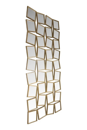 Gold Square Cluster Mirror | Richmond Interiors Badia | Oroa.com