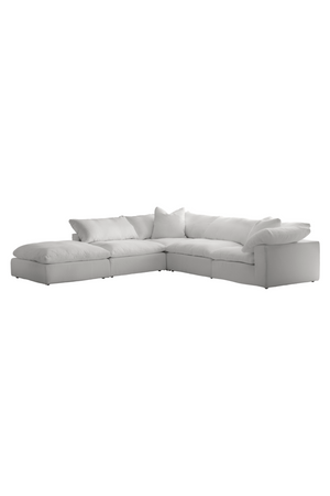 Chalk White Linen Sectional Sofa L | Andrew Martin Truman | OROA