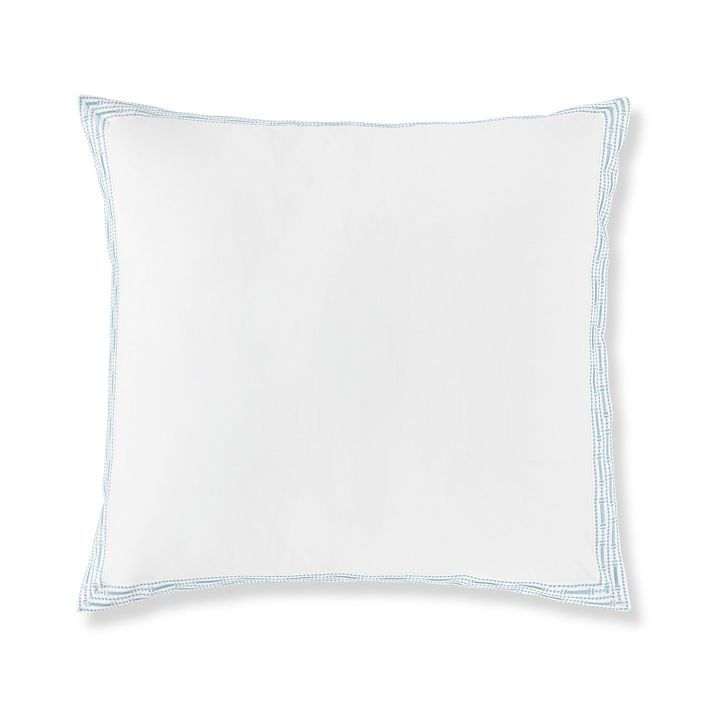 400TC Percale Embroidered Euro Sham | Amalia Home Memória | Oroa.com