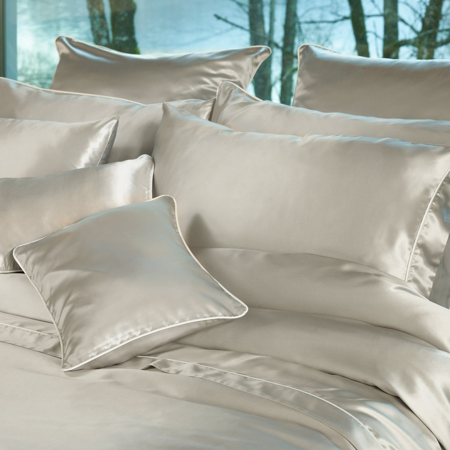 430TC Silk Sateen Euro Sham | Amalia Home Maria | Oroa.com