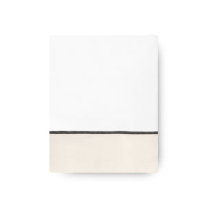430TC Sateen Bordered Flat Sheet | Amalia Home Ovar | Oroa.com
