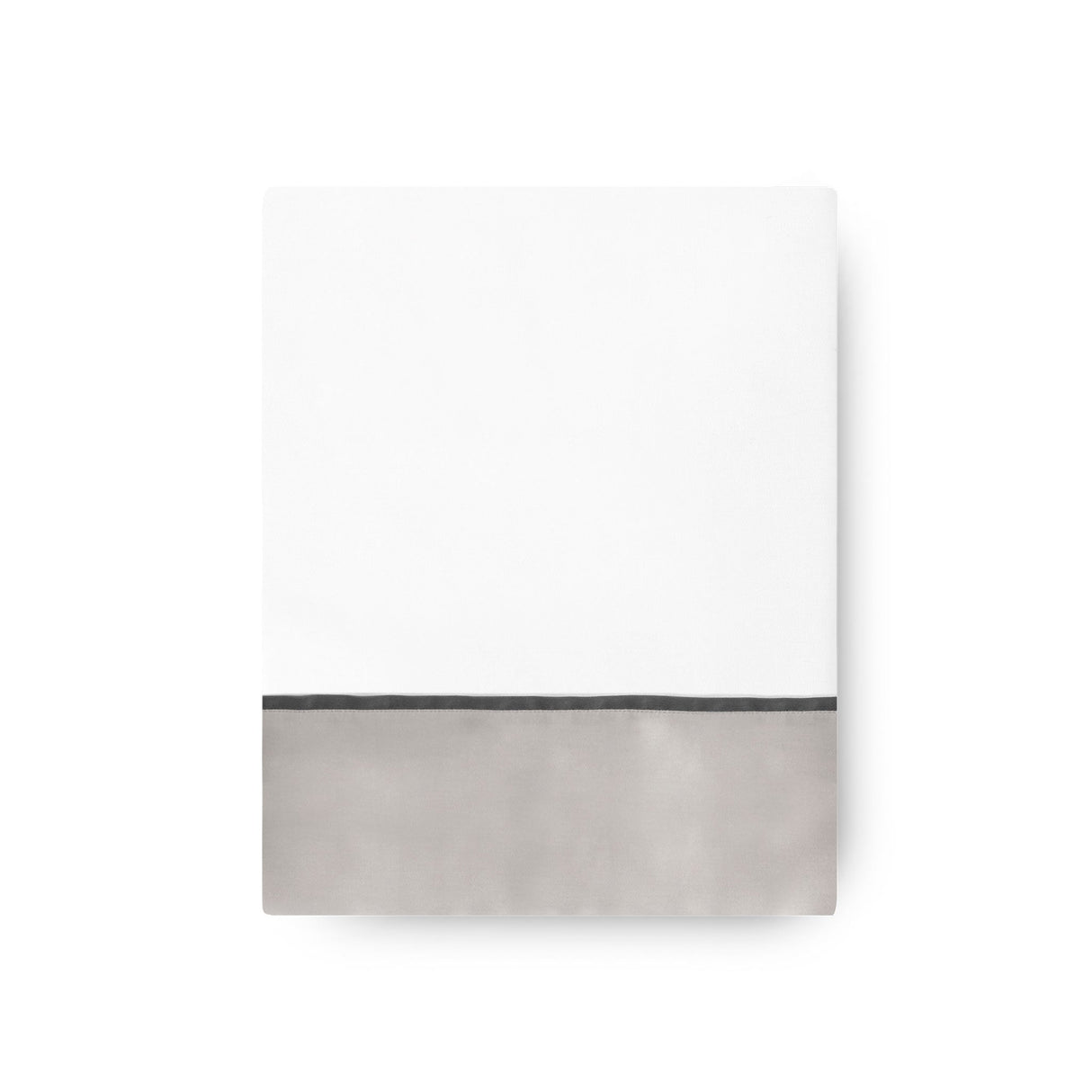 430TC Sateen Bordered Flat Sheet | Amalia Home Ovar | Oroa.com