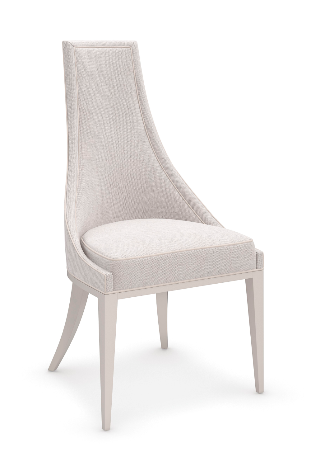 Off White Tapering Side Chair | Caracole Tall Order | Oroa.com